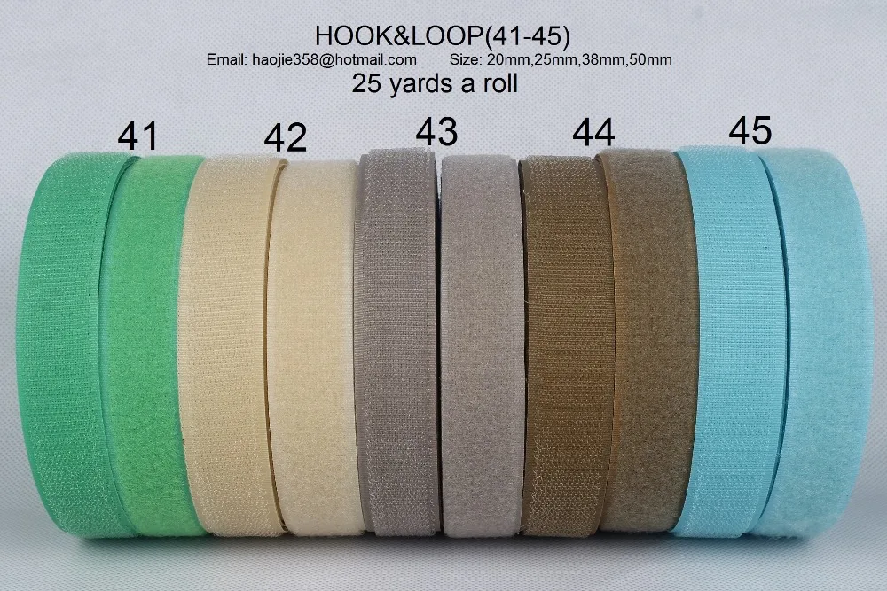 1 inch(25mm) wide 25 meters long hook and 25 meters long loop a set hook&loop tape strip (41--45)
1 inch(25mm) wide 25 meters long hook and 25 meters long loop a set hook&loop tape strip (41--45)