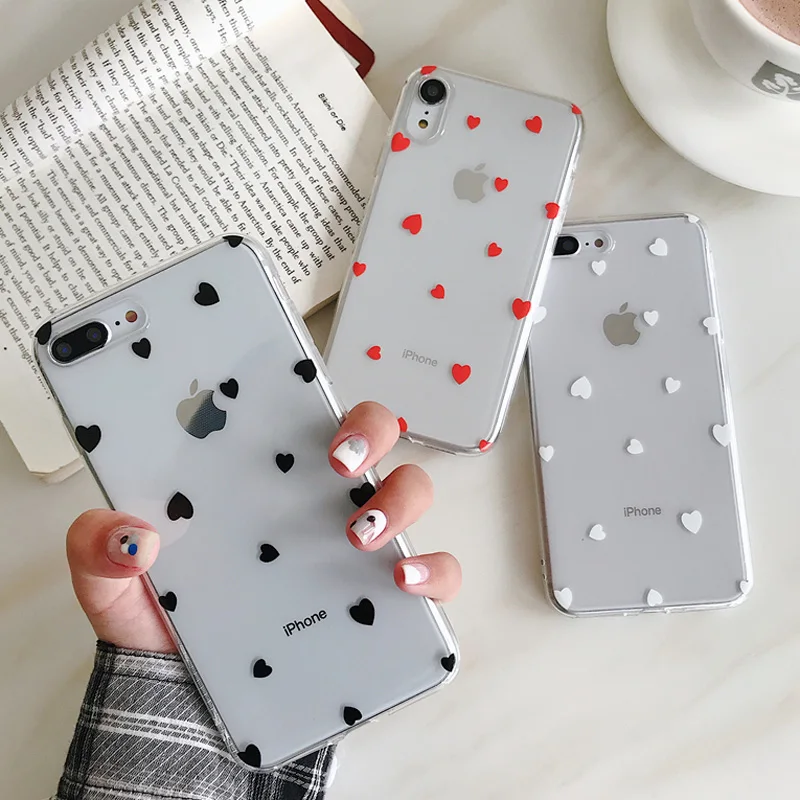 Moskado Transparent Love Heart Phone Case For iPhone 6 6s 7 8 Plus X XS XR XS Max 5 5s SE Wave Point Luxury Soft TPU Back Cover
Moskado Transparent Love Heart Phone Case For iPhone 6 6s 7 8 Plus X XS XR XS Max 5 5s SE Wave Point Luxury Soft TPU Back Cover