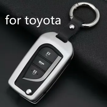 Aluminium Alloy +Leather Car Key Cover Case Shell Bag for Toyota Land Cruiser prado RAV4 Rush Sequoia Alphard Voxy Sienna Sienta 
Aluminium Alloy +Leather Car Key Cover Case Shell Bag for Toyota Land Cruiser prado RAV4 Rush Sequoia Alphard Voxy Sienna Sienta
