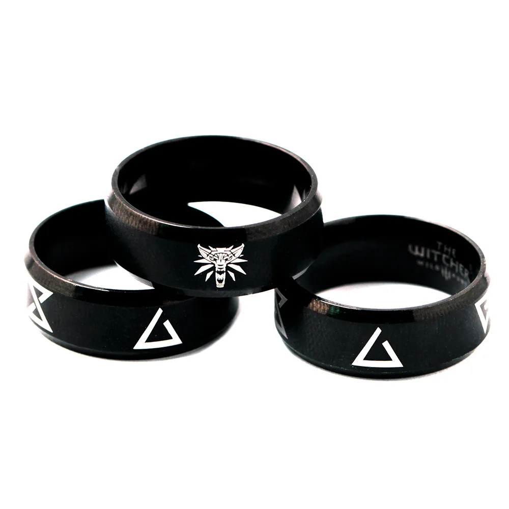 RPG Game The Witcher Stainless Steel Finger Ring Metal Rings Charm Jewelry For Men Women Triangle Mark Wolf Head Logo Bague Gift
RPG Game The Witcher Stainless Steel Finger Ring Metal Rings Charm Jewelry For Men Women Triangle Mark Wolf Head Logo Bague Gift