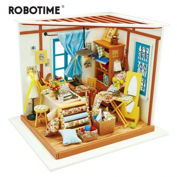 Robotime DIY Doll House Lisa's Tailor Children Adult Miniature Wooden Dollhouse Model Building Kits Educational Toys DG101
Robotime DIY Doll House Lisa's Tailor Children Adult Miniature Wooden Dollhouse Model Building Kits Educational Toys DG101