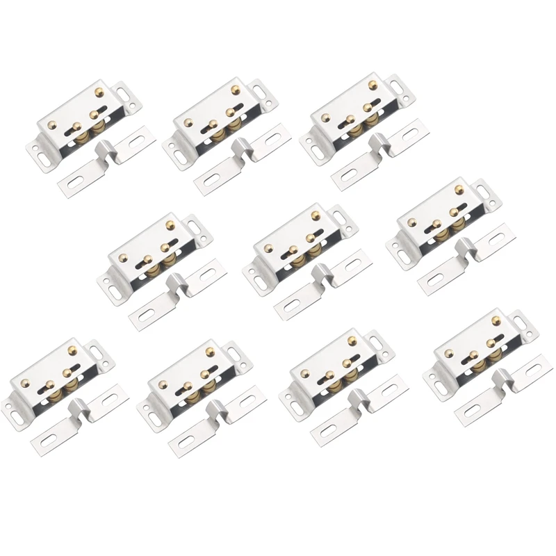 Pack of 10 Stainless Steel Magnetic Door Catch Cabinet Wardrobe Door Ball Roller Latch Catch Single Door Magnet Cabinet Suction
Pack of 10 Stainless Steel Magnetic Door Catch Cabinet Wardrobe Door Ball Roller Latch Catch Single Door Magnet Cabinet Suction