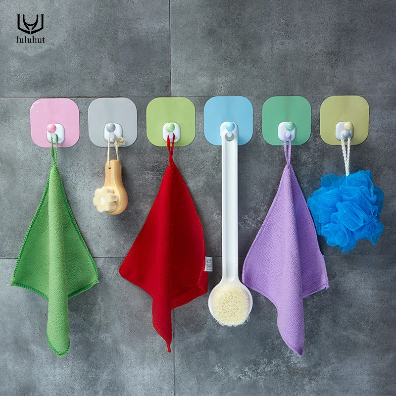 luluhut no trace adhesive hook bathroom hanger clothes hook wall key holder strong door colorful hook household sticky hooks
luluhut no trace adhesive hook bathroom hanger clothes hook wall key holder strong door colorful hook household sticky hooks