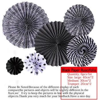 6pcs/lot Black Cheap Paper Fans For Wedding Tissue Paper Fans Flowers Birthday Party Holiday Supplies Wedding Favors decorations
6pcs/lot Black Cheap Paper Fans For Wedding Tissue Paper Fans Flowers Birthday Party Holiday Supplies Wedding Favors decorations