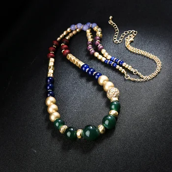 Bulk Price Long Geometric Round Glass&Wood Sweater Chain Necklace Ethnic Women's Necklace For Female Gift Accessories
Bulk Price Long Geometric Round Glass&Wood Sweater Chain Necklace Ethnic Women's Necklace For Female Gift Accessories