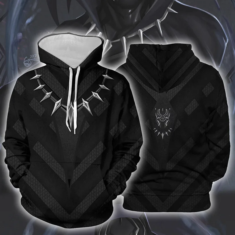 Movie Black Panther Jacket Sweater T-shirt Casual 3D Printed Coat Hoodie Cosplay Costumes Autumn Fashion Women Halloween Cloth
Movie Black Panther Jacket Sweater T-shirt Casual 3D Printed Coat Hoodie Cosplay Costumes Autumn Fashion Women Halloween Cloth