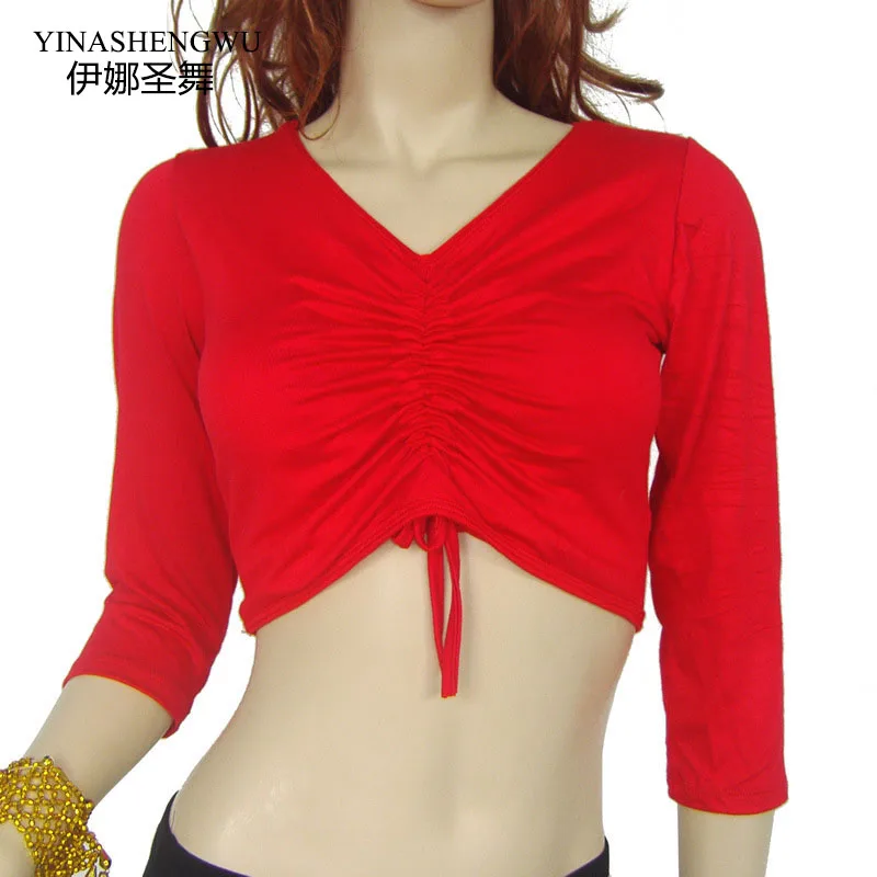 YI NA SHENG WU Smocked Long-sleeved Belly Dance Top, Square Dance Cotton Belly Dance Practice Clothes Top
YI NA SHENG WU Smocked Long-sleeved Belly Dance Top, Square Dance Cotton Belly Dance Practice Clothes Top