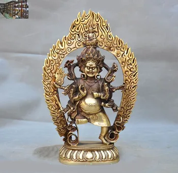 wedding decoration Tibetan brass Buddhism Four heads Eight arms Mahakala Vajra phurpa Buddha statue
wedding decoration Tibetan brass Buddhism Four heads Eight arms Mahakala Vajra phurpa Buddha statue