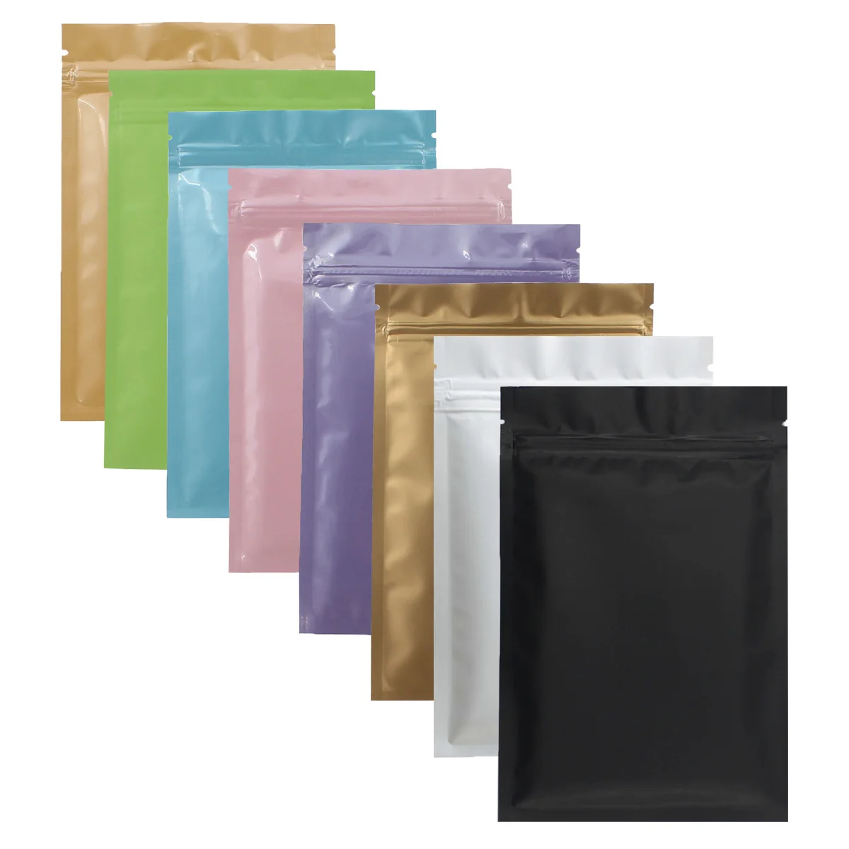 Matte Black White Pink Heat Sealable Ziplock Packaging Bag Pouch Reclosable Flat Aluminum Foil Zip Lock Plastic Bags 100pcs
Matte Black White Pink Heat Sealable Ziplock Packaging Bag Pouch Reclosable Flat Aluminum Foil Zip Lock Plastic Bags 100pcs