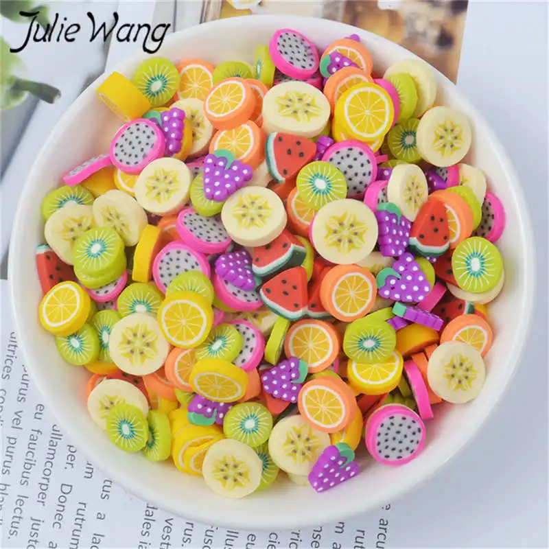 Julie Wang 40PCS Resin Small Fruit Slice Charms Slime Imitation Banana Grapes Orange Jewelry Making Accessory Table Props
Julie Wang 40PCS Resin Small Fruit Slice Charms Slime Imitation Banana Grapes Orange Jewelry Making Accessory Table Props
