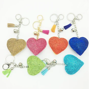 50pcs/lot Shining Heart Keychain Tassel Key Chains Heart Keyring Bells Key Rings 3 in 1 Keychains
50pcs/lot Shining Heart Keychain Tassel Key Chains Heart Keyring Bells Key Rings 3 in 1 Keychains