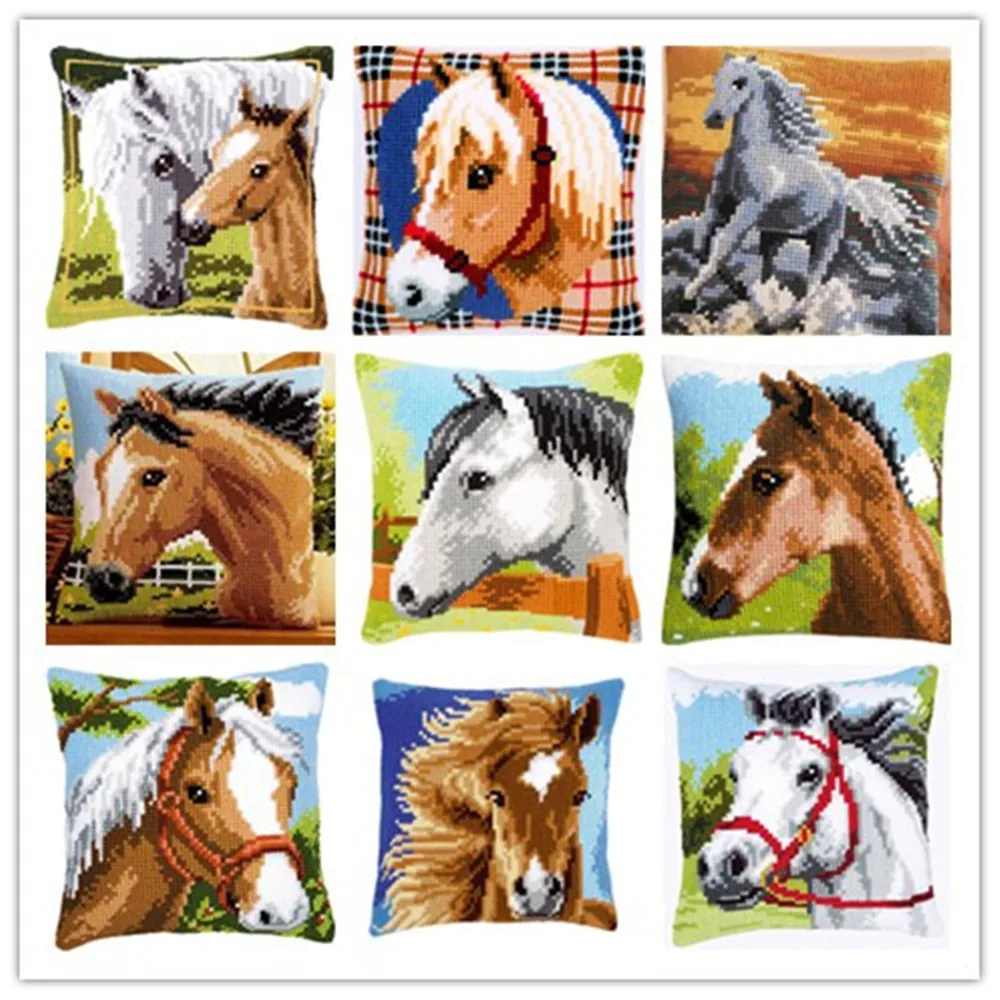 oneroom Cross Stitch Pillow Mat DIY Craft Horse 42CM by 42CM Latch Hook Kit Needlework Crocheting Cushion Embroidery 
oneroom Cross Stitch Pillow Mat DIY Craft Horse 42CM by 42CM Latch Hook Kit Needlework Crocheting Cushion Embroidery