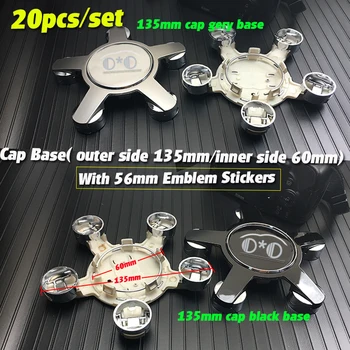 20pcs/set 56mm Stickers decals 135mm 5 Spoke New Grey Black Wheel Center Caps Hubcap Emblem Cover car styling for all model cars
20pcs/set 56mm Stickers decals 135mm 5 Spoke New Grey Black Wheel Center Caps Hubcap Emblem Cover car styling for all model cars