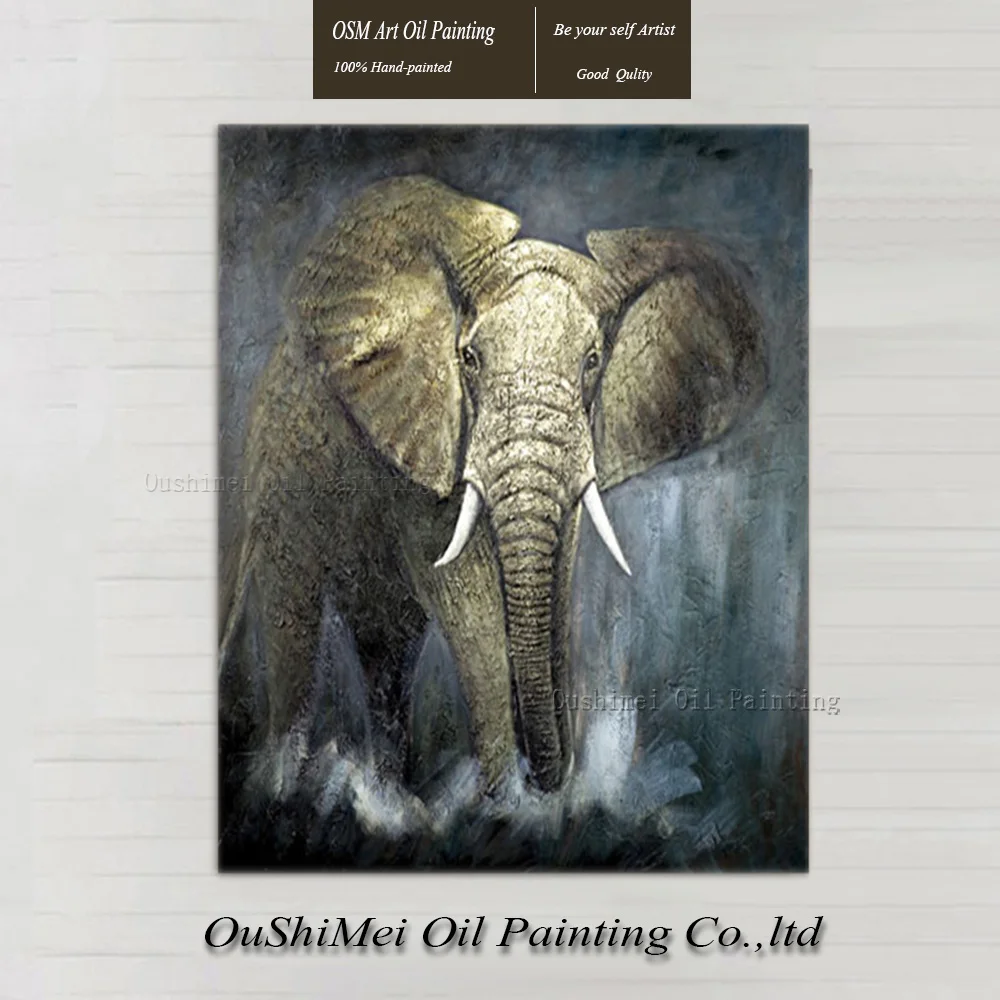 High Quality Handmade Impression Elephant Paintings Home Decor Canvas Animlas Painting Hang Paintings For Decor Oil Painting
High Quality Handmade Impression Elephant Paintings Home Decor Canvas Animlas Painting Hang Paintings For Decor Oil Painting