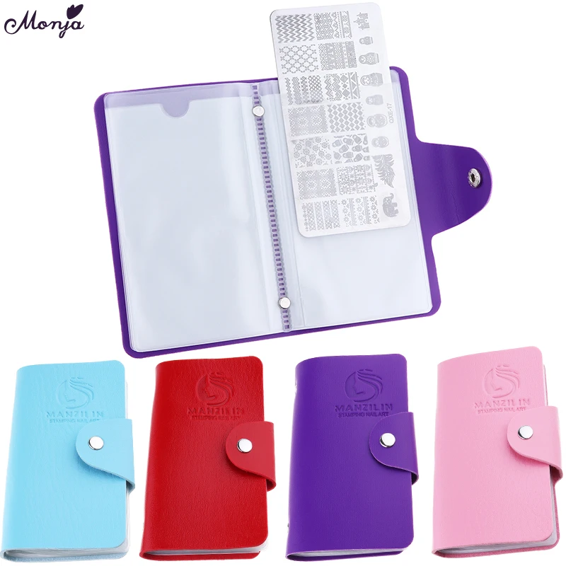 Monja 20 Slots PU Nail Art Rectangular Stamper Plates Seal Storage Bag Image Stamping Template Card Holder Package Manicure Tool
Monja 20 Slots PU Nail Art Rectangular Stamper Plates Seal Storage Bag Image Stamping Template Card Holder Package Manicure Tool