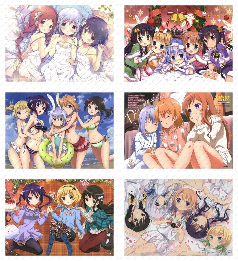 Is the order a rabbit Kafuu Chino Hoto Kokoa Tedeza Rize Wall sticker White Kraft Poster Japanese Anime Poster
Is the order a rabbit Kafuu Chino Hoto Kokoa Tedeza Rize Wall sticker White Kraft Poster Japanese Anime Poster