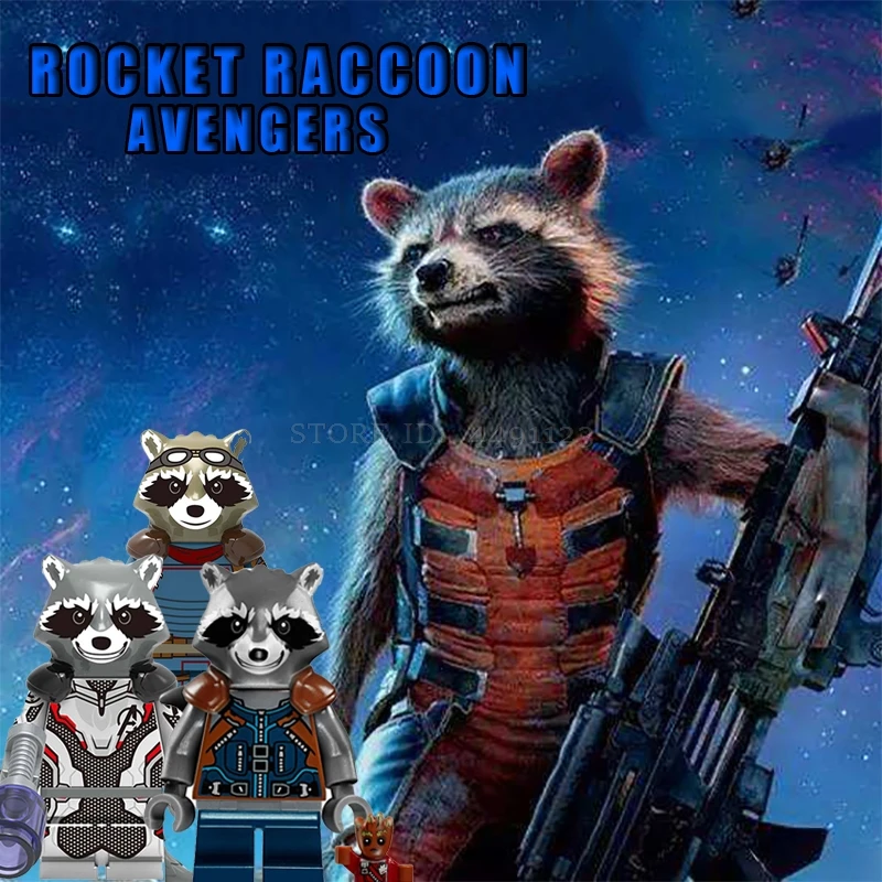 LEGOing Rocket Raccoon Marvel Avengers Endgame IronMan Thanos Guardians of The Galaxy Star-Lord Tree Man Toy Legoed Movie Figure
LEGOing Rocket Raccoon Marvel Avengers Endgame IronMan Thanos Guardians of The Galaxy Star-Lord Tree Man Toy Legoed Movie Figure