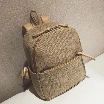 2019 New Retro Straw Linen Backpack Casual Small Zipper Backpack for Women Ladies Teenager Girls Mini Shoulder Travel Schoolbag
2019 New Retro Straw Linen Backpack Casual Small Zipper Backpack for Women Ladies Teenager Girls Mini Shoulder Travel Schoolbag