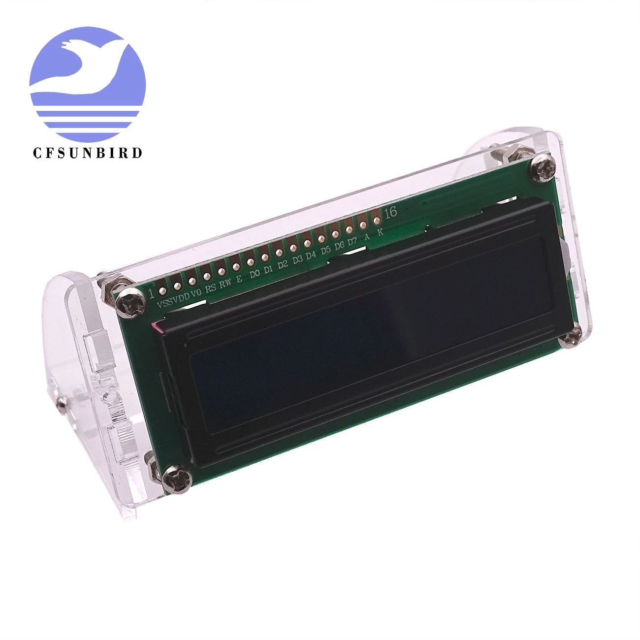 CFsunbird NEW LCD 1602 5V 1602 LCD display LCD1602 shell case holder (no with 1602 LCD)
CFsunbird NEW LCD 1602 5V 1602 LCD display LCD1602 shell case holder (no with 1602 LCD)