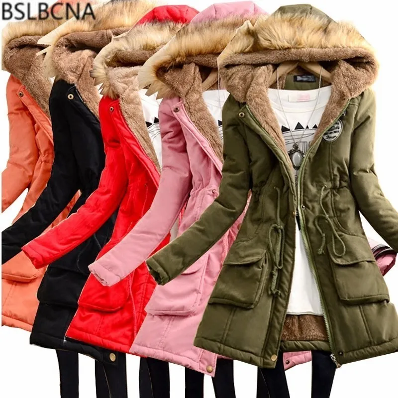 Winter Coat Women Autumn Korean Fashion Clothing Hooded Parka Large Wool Collar Plus Size Thick Cotton Padded Jacket Female A424
Winter Coat Women Autumn Korean Fashion Clothing Hooded Parka Large Wool Collar Plus Size Thick Cotton Padded Jacket Female A424