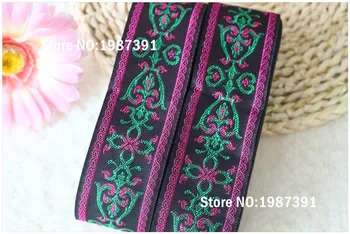 10yards/lots Woven Jacquard Ribbon 5cm black background green Geometric pattern LS-4467
10yards/lots Woven Jacquard Ribbon 5cm black background green Geometric pattern LS-4467