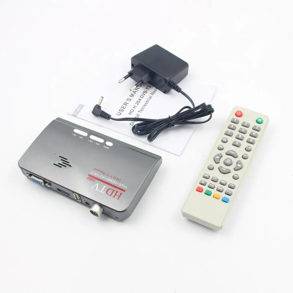 DVB-T/DVB-T2 TV Tuner Receiver DVB T/T2 TV Box VGA AV CVBS 1080P HDMI digital HD Satellite receiver With Remote Control
DVB-T/DVB-T2 TV Tuner Receiver DVB T/T2 TV Box VGA AV CVBS 1080P HDMI digital HD Satellite receiver With Remote Control