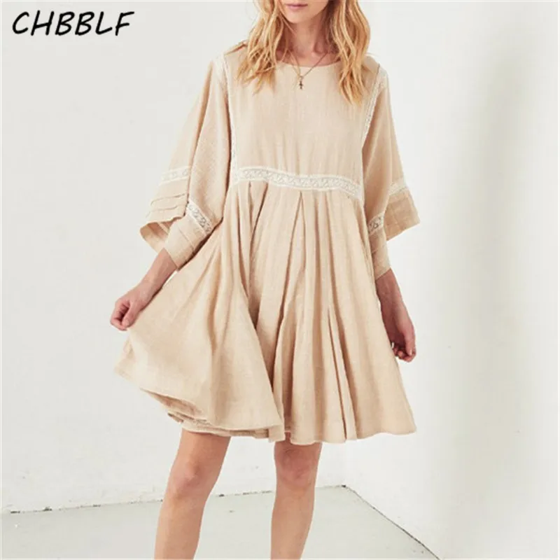 CHBBLF women lace patchwork mini dress round collor half sleeve retro casual chic mini vestidos DFJ6365
CHBBLF women lace patchwork mini dress round collor half sleeve retro casual chic mini vestidos DFJ6365