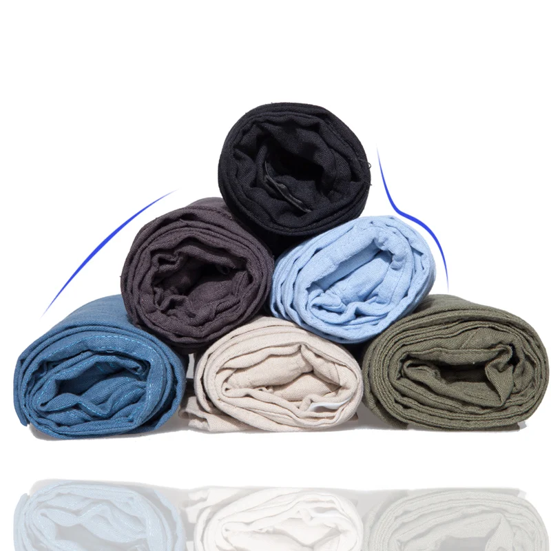 New summer solid color linen casual pants, simple elastic drawstring linen trousers, loose and breathable large size men's pants
New summer solid color linen casual pants, simple elastic drawstring linen trousers, loose and breathable large size men's pants