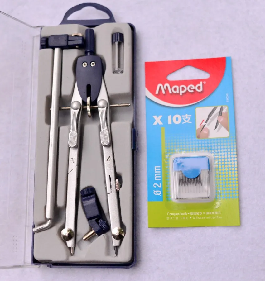 Professional drawing drafting Compass Set Technical Precision School compasses and a box lead
Professional drawing drafting Compass Set Technical Precision School compasses and a box lead