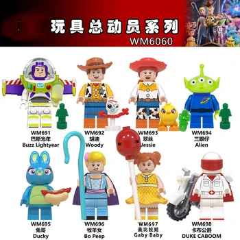 Toys Story 4 Woody Jessie Toy Building Blocks action figure diy model collectible Doll Toys for Children Alien Ducky Bo Peep
Toys Story 4 Woody Jessie Toy Building Blocks action figure diy model collectible Doll Toys for Children Alien Ducky Bo Peep