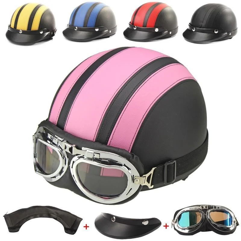 Helmet Motorcycle Vintage Half Helmets Motorcycle Biker Cruiser Scooter Touring Moped Helmet Retro Personality Motorcycle Helmet
Helmet Motorcycle Vintage Half Helmets Motorcycle Biker Cruiser Scooter Touring Moped Helmet Retro Personality Motorcycle Helmet