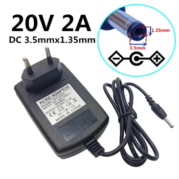 DC20V Adapter AC100-240V to 20V 2A Transformers OUT PUT 20V 2000mA Power Supply Universal EU US UK AU Plug DC size 3.5x1.35mm
DC20V Adapter AC100-240V to 20V 2A Transformers OUT PUT 20V 2000mA Power Supply Universal EU US UK AU Plug DC size 3.5x1.35mm
