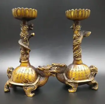 Christmas Chinese pure brass exquisite dragon turtle dragon and phoenix candlestick Halloween
Christmas Chinese pure brass exquisite dragon turtle dragon and phoenix candlestick Halloween