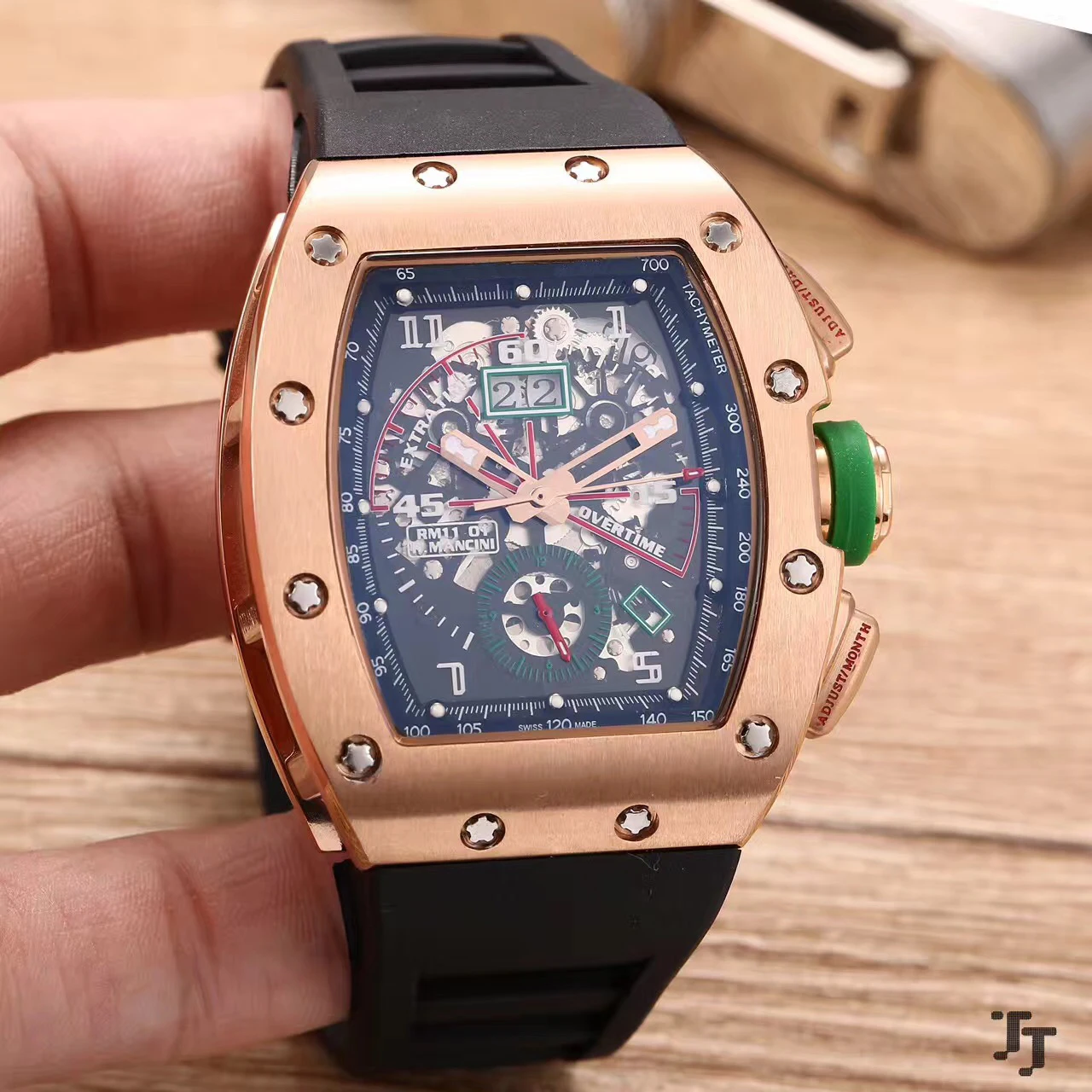 Luxury Brand New Rubber Men Watch Sapphire Automatic Mechanical Rose Gold Silver Black Green GMT Dual Time Skeleton Dial Watches
Luxury Brand New Rubber Men Watch Sapphire Automatic Mechanical Rose Gold Silver Black Green GMT Dual Time Skeleton Dial Watches