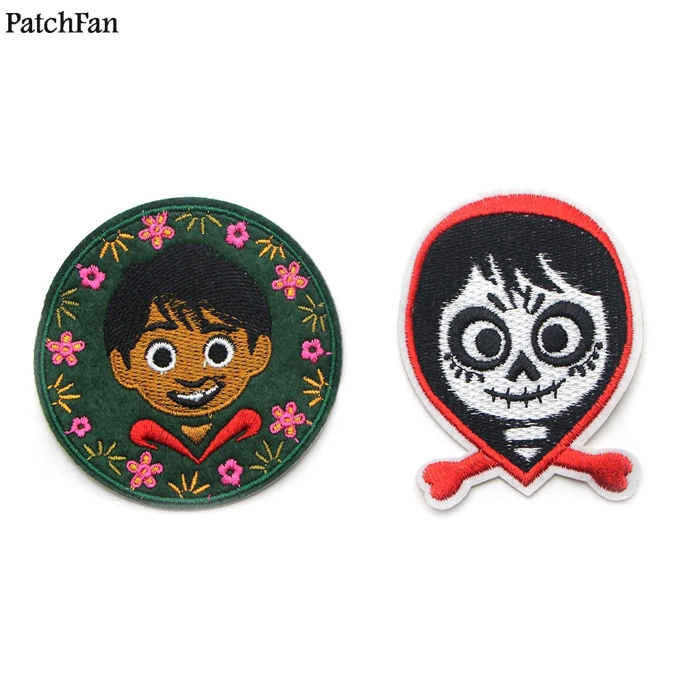 20pcs/lot Patchfan Coco pixar Miguel Skull applique patches stickers sewing bag jersey para clothes badges iron on t-shirt A0818
20pcs/lot Patchfan Coco pixar Miguel Skull applique patches stickers sewing bag jersey para clothes badges iron on t-shirt A0818