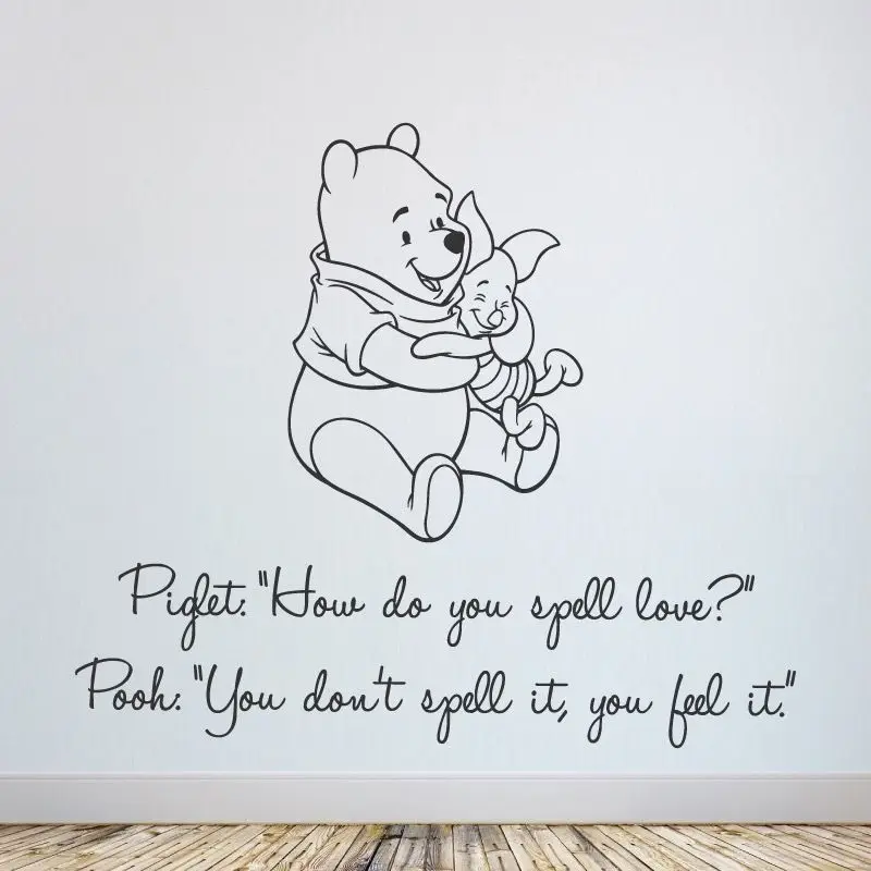 Winnie the Pooh Love Quote Wall Sticker Childrens room & Nursery,Nursery Kids Room wall stickers for kids rooms D953
Winnie the Pooh Love Quote Wall Sticker Childrens room & Nursery,Nursery Kids Room wall stickers for kids rooms D953