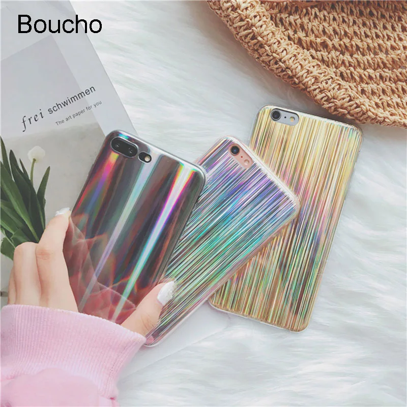Boucho Colorful Laser Phone Case For iphone X 6/7/8 plus Case Funny Rainbow Shining Cases For iphone 6 6s 7 8 Plus Back Cover
Boucho Colorful Laser Phone Case For iphone X 6/7/8 plus Case Funny Rainbow Shining Cases For iphone 6 6s 7 8 Plus Back Cover