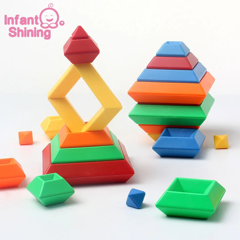 Infant Shining Baby Blocks Toys 25Pcs Stacker Plastic Toys for Kids Creative Building Blocks Educational Toy Children
Infant Shining Baby Blocks Toys 25Pcs Stacker Plastic Toys for Kids Creative Building Blocks Educational Toy Children