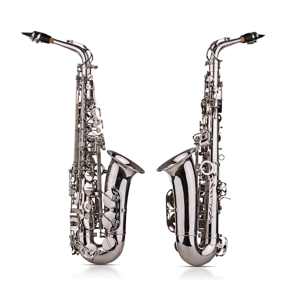Muslady Eb Alto тональный саксофон Sax латунный лакированный Золотой Серебряный 802 тип