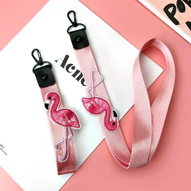 Pink Ribbon Flamingo Lanyard Keychain Women Phone Case Wallet Key Chain Porte Clef For Bag Keyring Hanger Free Shipping
Pink Ribbon Flamingo Lanyard Keychain Women Phone Case Wallet Key Chain Porte Clef For Bag Keyring Hanger Free Shipping