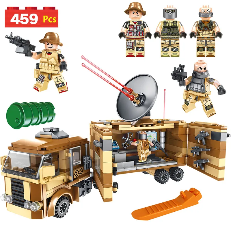 Battlefield Communication Vehicle Blocks Compatible LegoINGLY Military base Series Eductional Building Bricks for Children
Battlefield Communication Vehicle Blocks Compatible LegoINGLY Military base Series Eductional Building Bricks for Children