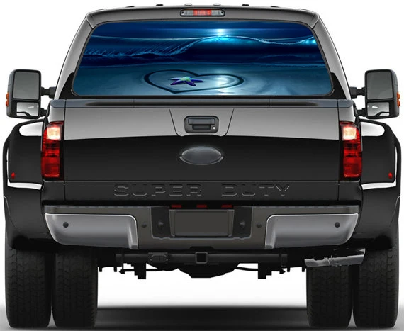 Free shipping 3D Modern Seaside Love Rear Window Sticker Wholesales Creative Design for SUV Truck gift art PVC Waterproof Decal
Free shipping 3D Modern Seaside Love Rear Window Sticker Wholesales Creative Design for SUV Truck gift art PVC Waterproof Decal