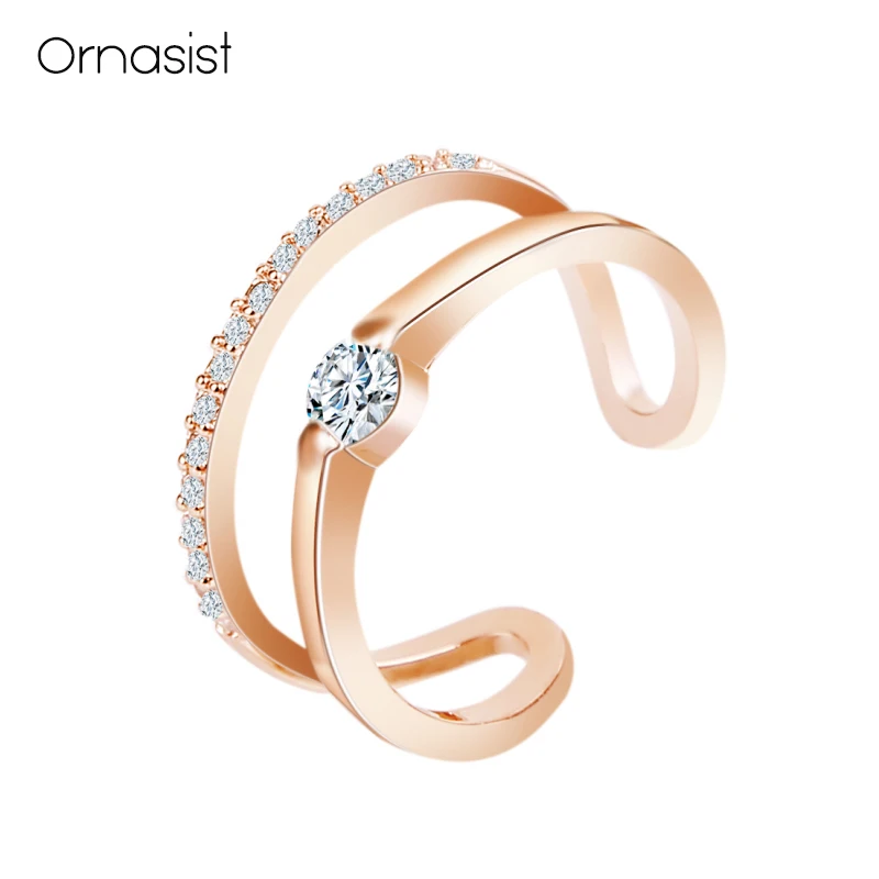 Korean Cubic Zircon Opening Rings For Women Gold Silver Colour Adjustable Ring Bague Femme High Quality
Korean Cubic Zircon Opening Rings For Women Gold Silver Colour Adjustable Ring Bague Femme High Quality