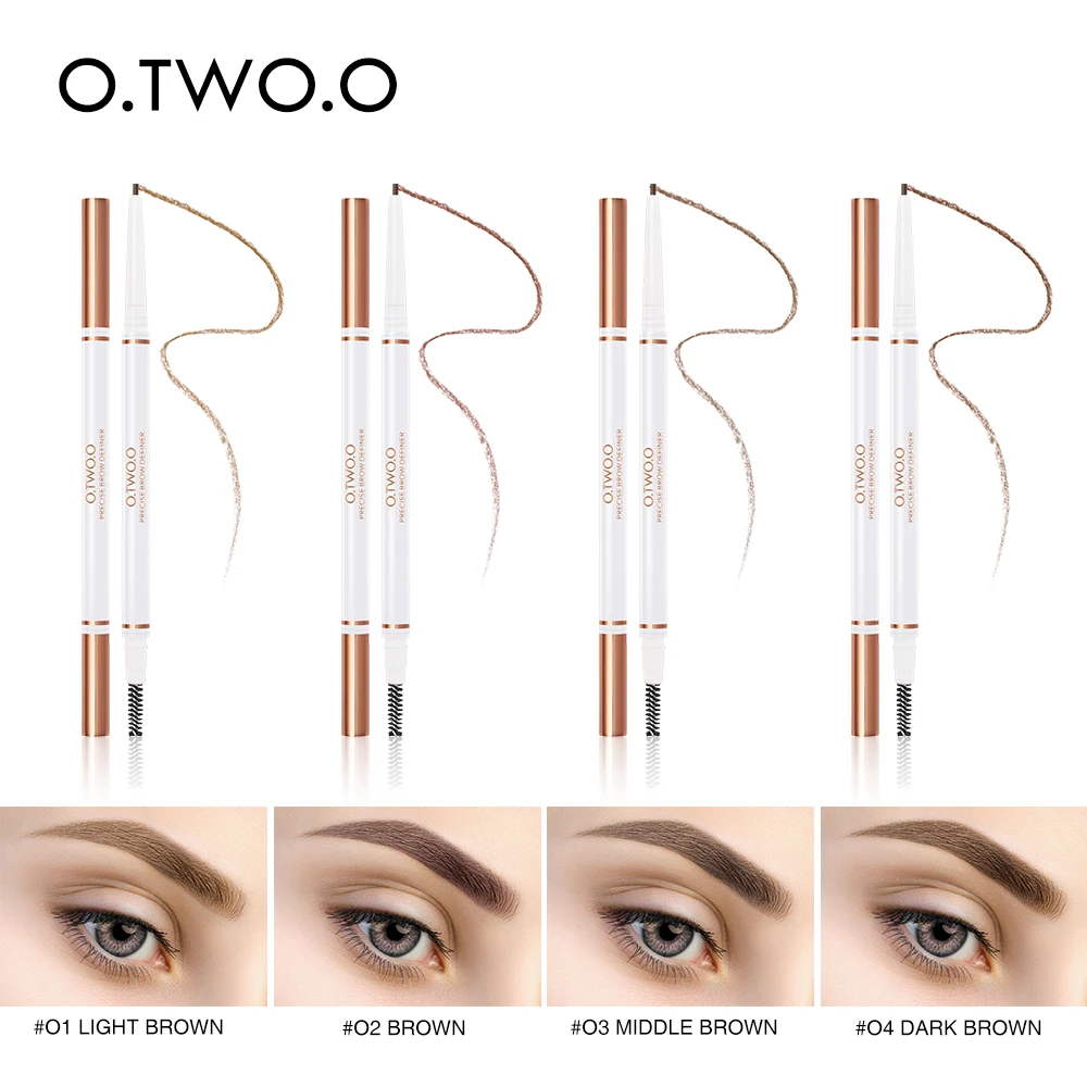 O.TWO.O New 1PC 4Colors Long Lasting Double Ended Eyebrow Pencil Waterproof Not Dizzy Extremely Fine Rotatable EyebrowPen TSLM2
O.TWO.O New 1PC 4Colors Long Lasting Double Ended Eyebrow Pencil Waterproof Not Dizzy Extremely Fine Rotatable EyebrowPen TSLM2