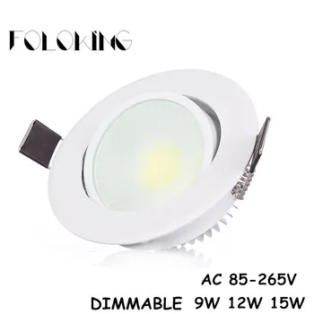 10pcs COB Downlight dimmable AC110V/220V 9W 12W 15W Ceiling Lamp Indoor Lighting with Led driver Led Spot Lighting White Body
10pcs COB Downlight dimmable AC110V/220V 9W 12W 15W Ceiling Lamp Indoor Lighting with Led driver Led Spot Lighting White Body
