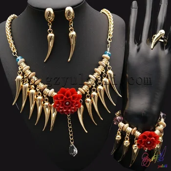 YULAILI Free Shipping 18 Karat Gold Color Fashion African Women Costume Four Jewelry Set
YULAILI Free Shipping 18 Karat Gold Color Fashion African Women Costume Four Jewelry Set