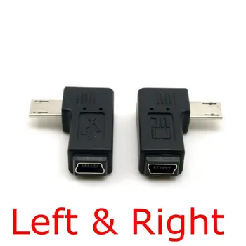 9mm Long Connector 90 Degree Left & Right Angled Micro USB 5Pin Male to Mini USB Female Extension Adapter Connectors
9mm Long Connector 90 Degree Left & Right Angled Micro USB 5Pin Male to Mini USB Female Extension Adapter Connectors