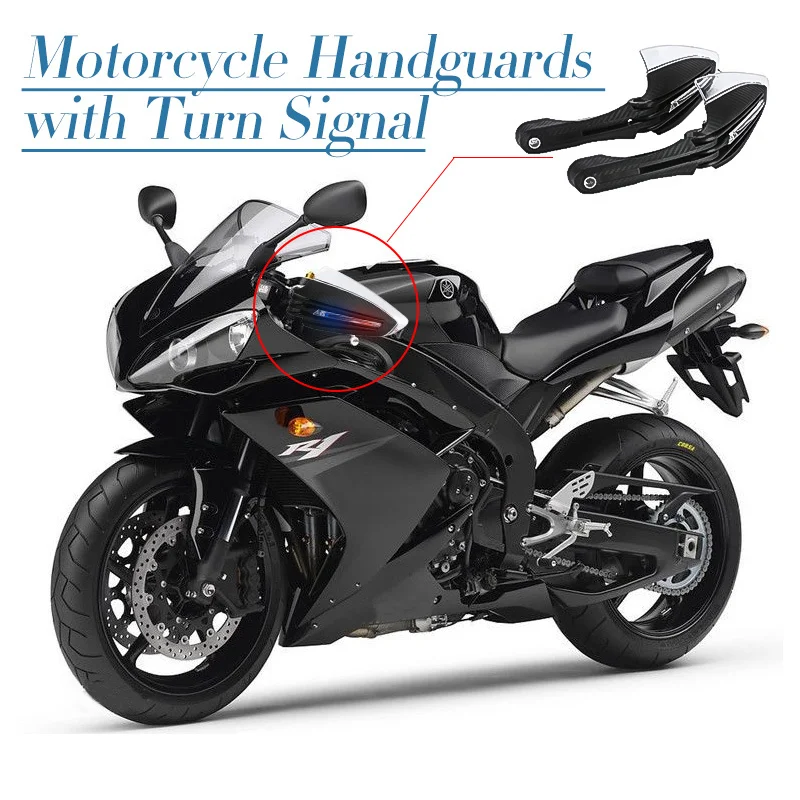 Universal 7/8" 22mm Motocross Hand Guards with LED Turn Signal Light Daytime Running Lights Motorcycle Handguards Protectors For Honda/Kawasaki/KTM
Universal 7/8" 22mm Motocross Hand Guards with LED Turn Signal Light Daytime Running Lights Motorcycle Handguards Protectors For Honda/Kawasaki/KTM