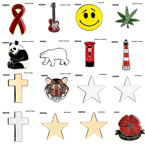 Aids Guitar Smile face Panda Polar Bear Post Can Light House Cross Tiger Star Poppy Flowerr Lapel Pin Badge Pin 100pcs
Aids Guitar Smile face Panda Polar Bear Post Can Light House Cross Tiger Star Poppy Flowerr Lapel Pin Badge Pin 100pcs