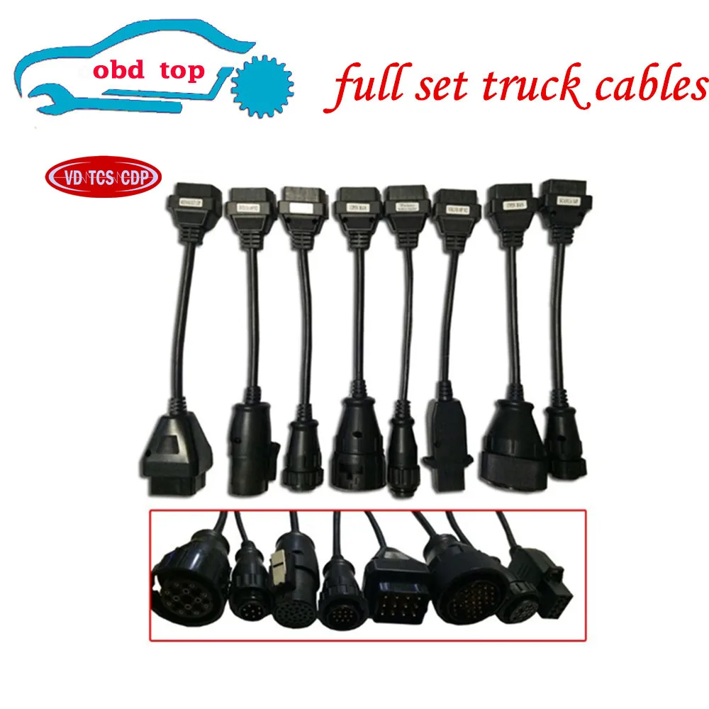 Quality A+ CDP VD TCS truck cables full set 8pcs obdII OBD2 cable truck leads for multidiag pro mvd scanner OBD 2 dignostic tool
Quality A+ CDP VD TCS truck cables full set 8pcs obdII OBD2 cable truck leads for multidiag pro mvd scanner OBD 2 dignostic tool